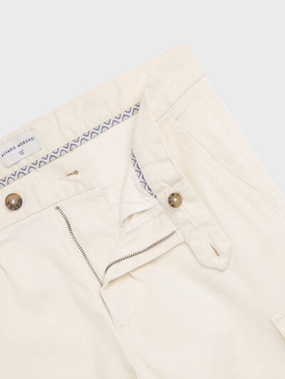 PANTALON CARGO CRUDO